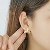 Aretes de Flor de Tres Hojas con Sentido de Diseño Original Aretes Exquisitos de la Suerte que Combinan con Todo Nuevos Aretes Elegantes de Moda Simple