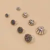 Prata de Lei 925 Acessórios DIY Atacado Prata Tailandesa Retrô Pequeno Lótus Pulseira Pingente Cordão de Mão Pingente de Contas de Cristal