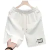 Bermuda Jacquard Masculina para Verão, Marca Tendência Estilo Americano, Bermuda Esportiva Casual Solta Texturizada, Bermuda de Joelho para Meninos