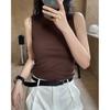 "Estilo Privado" Verano Nuevo Estilo Coreano Chaleco de Canalé Perezoso Forma de I Ajustado Adelgazante Elástico Sin Mangas para Mujer
