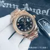 Reloj de Hombre con Doble Calendario, Mecánico Totalmente Automático, Color Dorado, Elegante, Resistente al Agua, Grado Empresarial, Alta Calidad, Reloj de Pulsera Clásico para Hombre