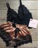 Roupa Íntima Sexy Mengya Comércio Exterior Europeu e Americano Novo Pijama de Renda Conjunto de Duas Peças Roupa de Casa Shorts Regata ebay