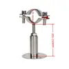 Abrazadera de Tubo Ajustable de Acero Inoxidable 304 con Base, Soporte Telescópico para Tubo, Soporte para Tubo, Abrazadera de Tubo, Sujetador de Tubo