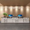 Recepção em Estilo Chinês Moderno Novo Balcão de Recepção para Empresa Balcão de Boas-Vindas para Hotel Centro de Saúde Balcão de Boas-Vindas para Salão de Beleza Bar Balcão de Caixa de Alto Nível