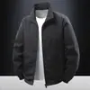 Chaqueta deportiva casual de solapa para hombre, moderna, para fitness y running, chaqueta casual a prueba de viento, efecto adelgazante