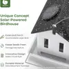 Nuevo Comedero para Ardillas y Colibríes de Patio de Amazon Casa Colgante Decorativa de Metal para Exteriores