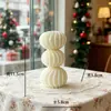 Velas Aromáticas Blancas Sencillas Estilo Nórdico Procesadas y Personalizadas, Decoraciones para el Hogar, Arreglos de Boda, Velas de Forma Geométrica