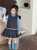 Suéter Mu Ziqi 2026 novo estilo coreano para meninas, casaco da moda, cardigã de tricô, casaco longo de manga comprida marrom para bebês meninas