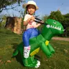 Disfraces para Actividades de Jardín de Infancia Ciclismo Dinosaurio Cosplay Disfraz Inflable de Dinosaurio para Niños Disfraz de Muñeco de Dibujos Animados