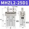 Cilindro de Dedos Hfz/Mhzl2/Mhz2-6-10-16-20-25-32D Pinza Paralela Neumática