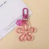 Llavero de Caramelo Qq Colorido Transparente con Forma de Ola Tipo Gelatina Flor Grande Corazón Colgante Creativo para Bolso de Chica