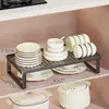 Estante de Almacenamiento Integrado para Gabinete de Cocina, Organizador de Estante para Gabinete, Divisor para Encimera del Hogar, Solución de Almacenamiento para Vajilla, Condimentos, Utensilios de Cocina