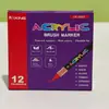 Set de Marcadores Líquidos Acrílicos Directos del Fabricante con Punta Suave, Diseño Sin Presión, Adecuado para Arte DIY de Estudiantes y Pintura Profesional, Plumas de Acuarela