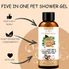 Shampoo Cinco em Um para Gatos e Cães de Fronteira, Líquido para Banho com Fragrância Duradoura, Shampoo e Líquido para Banho em Estoque