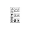 Cuentas de Letras Completamente de Diamante de Aleación, Joyería de Letras con Pedrería, Pulsera Personalizada DIY, Llavero, Accesorios de Joyería de Correa Delgada