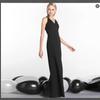 Vestido de Noche Estilo Hepburn Espalda Descubierta Tirantes Vestido Negro Aliexpress Vestido de Banquete Europeo y Americano Vestido
