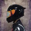 Casco de Motocicleta Certificado Nuevo Estándar Nacional para Hombres Tendencia Nacional Bluetooth Cálido de Cara Completa Cuatro Estaciones Celebridad de Internet Cuernos Personalizados