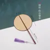 Abanico de Caligrafía con Espacio en Blanco para Escribir, Abanico Pintado a Mano por Ambos Lados, Estilo Hanfu, Estilo Antiguo, Abanico con Borla, Arte de Bambú