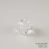 Cristal Blanco Natural 5A Tallado Cubo de Azúcar Agujero Recto Cuentas Sueltas Cuenta Individual Cuadrada Pulsera DIY Pulsera Joyería Accesorios