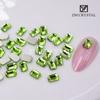 Platycodon grandiflorum verde verde claro arte de uñas taladro de forma especial Explosiones de rojo neto fondo dorado taladro de forma especial taladro para arte de uñas Pedrería