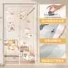 Cortina de Tela para Porta de Quarto de Casa com Ímã, Divisória sem Furos, Cortina de Porta de Verão Removível, Cortina de Porta Anti-Mosquito com Privacidade