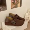Mules para mujer, zapatos planos para persona perezosa, 2026, retro, suela gruesa, tira con hebilla, aumento de altura oculto, uso bidireccional, sin cordones, otoño, versátil