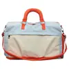 Bolsa de viaje de gran capacidad para viajes cortos, bolsa deportiva de colores combinados para yoga, natación, fitness, bolsa de almacenamiento expandible para equipaje de mano, bolsa de equipaje