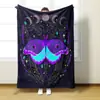 Manta de franela con estampado de mariposas, impresión 3D, manta de franela de una sola capa con impresión digital transfronteriza