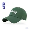 Gorra de Béisbol de Algodón Puro para Todas las Estaciones con Bordado de Letras para Hombres, Gorra Versátil Estilo Coreano para Mujeres, Sombrero Deportivo con Protección Solar