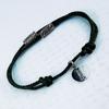 Pulseira de Jade de Liga de Fio Tecida à Mão para Homens e Mulheres Pulseira Tecida dos Desejos para Namorada Pulseira Simples de Corda Feita à Mão