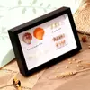 Porta-Retrato DIY Feito à Mão Estéreo Oco Porta-Espécime Concha Pedra Planta Flor Seca Coleção Preservação Exibição Porta-Retrato