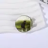 Broche de gato negro con patrón de dibujos animados europeo y americano, insignia metálica de animal lindo, accesorio para mochilas, chaquetas y ropa