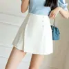 Traje de Botones Falda-Pantalón de Corte A para Mujer, Ropa Exterior, Novedad Primavera/Verano 2026 Pantalones Falda de Tiro Alto, Pantalones Casuales de Pierna Ancha para Mujer