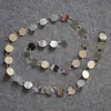 Novo Casamento Cordão de Lantejoulas Douradas Pingente de Teto Preto Dourado Estilo Old Money Fundo de Casamento Decoração de Teto com Luzes Fluídas