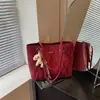 Bolso de gran capacidad simple para la axila para mujer 2026 Verano Nueva Moda Estilo perezoso Bolso de hombro Bolso Tote para oficinista