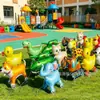 Carrinho de balões infantil com filme de alumínio, rodas e balões que acendem em formatos de animais, popular em feiras de rua, fornecimento atacadista transfronteiriço