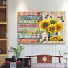 Nuevo 5D pintura de diamantes flor de girasol letras pintura decorativa para el hogar pintura de punto de cruz diy fábrica venta al por mayor