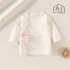Ropa Kimono de Algodón de Clase A Sin Costuras para Bebé, Espalda Abierta, para Recién Nacidos, Todas las Estaciones, con Cierre Lateral, Ropa Base para Bebé, Ropa Infantil Anyang