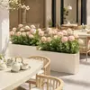 Combinação de Plantas Verdes Artificiais Hc-Dy5 para Paisagismo de Decoração de Janelas, Vasos de Flores, Jardineiras, Paisagismo de Divisórias, Exibição Interna e Externa
