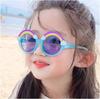 Novas Crianças Arco-íris Bebê Óculos de Sol Estilo Coreano Óculos de Sol Dos Desenhos Animados Na Moda Crianças Óculos De Sol Homens E Mulheres Bonito Atacado