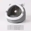 Nido para Gatos, Nido Cerrado para Mascotas, Nido Semi para Perros, Casa para Gatos, Calidez Invernal para Perros Pequeños y Medianos, Adecuado para Todas las Estaciones, Listo para Entrega