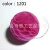 En existencia, bola de panal de papel de 5 cm de tiro recto, bola de panal de papel, linterna, decoración de festival de flores, accesorios colgantes de color