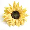 16cm girasol multicapa girasol flor artificial flor de seda flor falsa flor hecha a mano DIY accesorios de cabeza de flor decoración de boda