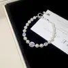Pulsera Cuadrada de Perlas con Cuentas Estilo Retro Elegante Simple Versátil Pulsera de Nicho Lujo Ligero Sensación de Alta Gama Joyería Exquisita Hecha a Mano