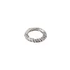 Plata S925 Accesorios para Joyería DIY Círculo Qiankun Nezha Escarchado Retro Círculo Cerrado Accesorios para Pulsera de Círculo Plateado Anillo Plateado