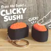 Llavero colgante bestseller transfronterizo impreso en 3D, figura de clicker para dedos de la serie de sushi individual, accesorio para mochila