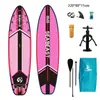 Tabla de Remo Inflable de Pie para Principiantes Doble Capa Pesca Padre-Hijo Doble Tabla de Remo de Ocio Tabla Flotante para Remo en el Agua