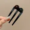 Pasador de Pelo en Forma de U de Tres Dientes de Gama Alta para Ropa de Trabajo Diaria, Pasador con Cabeza de Bola, Pasador en la Parte Posterior de la Cabeza, Pasador Fijo