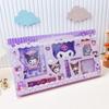 Conjunto de Papelaria Espelho Pente Sanrio Caixa de Presente Portátil Caderno de Desenho Emblema Combinação de Presente Prêmio para Crianças