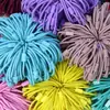 Elástico de Borracha de Alta Elasticidade Colorido Faixa de Cabeça Infantil Semi-Acabada Elástico Versátil para Penteados de Rabo de Cavalo Acessórios de Cabeça Atacado